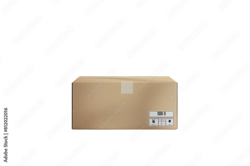 parcel box isolate on transparent background parcel box isolate on transparent background
