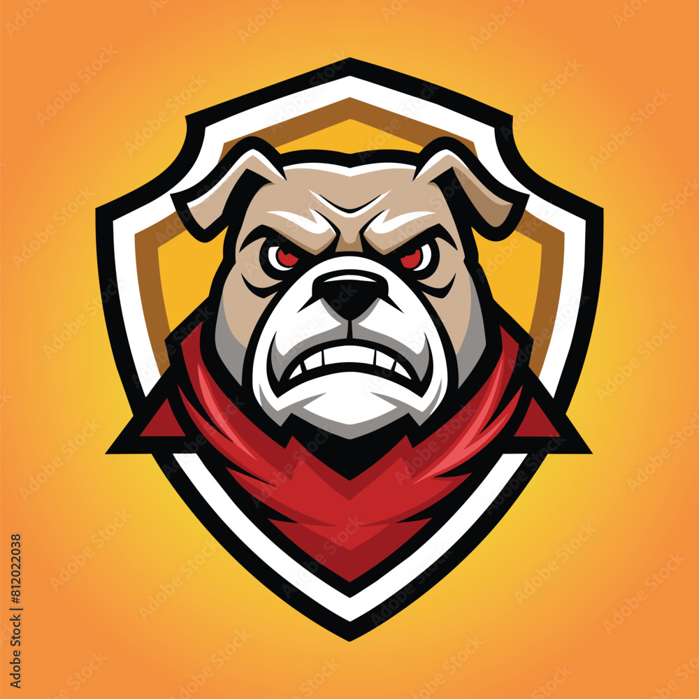 Bulldog vector bulldog mascot logo design