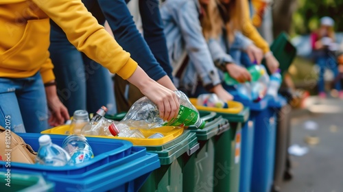 Group of People Holding Plastic Bottles