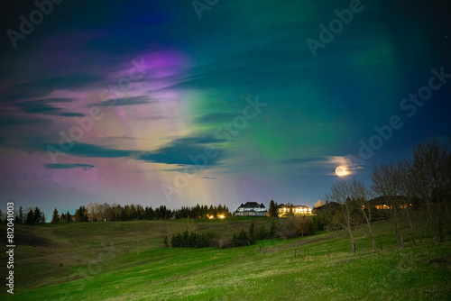 Aurora, canada, alberta, night, sky photo