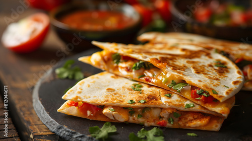 Wallpaper Mural Festive Mexican Tacos with Salsa, Cheese, and Rice on a Vibrant Tablecloth Torontodigital.ca