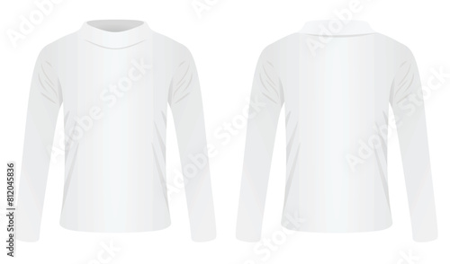 White men base layer. vector