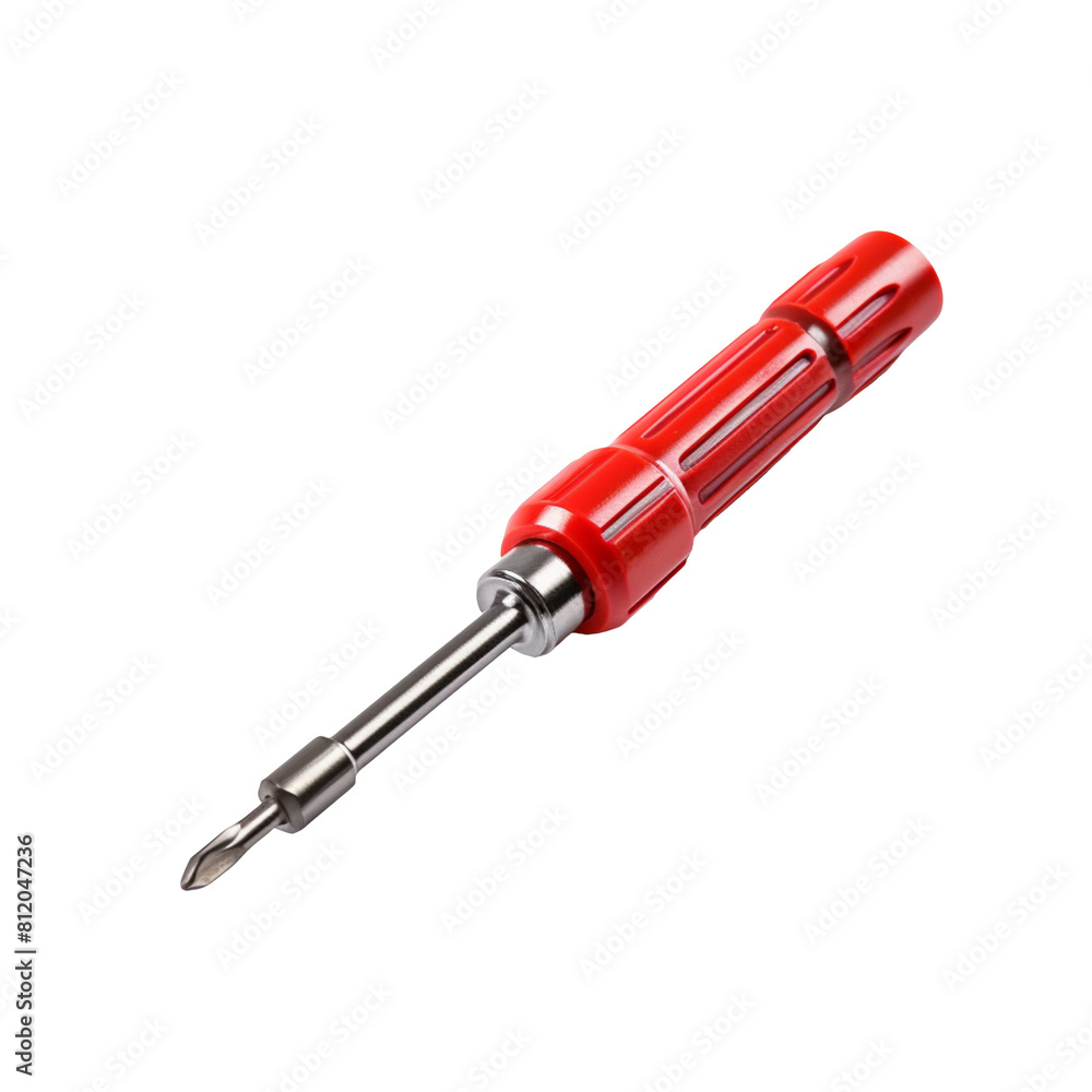 Red phillips head screwdriver isolated on transparent background Red phillips head screwdriver isolated on transparent background