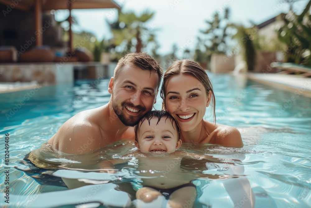 Sunny Splashes: Family Bonding by the Pool Sunny Splashes: Family Bonding by the Pool