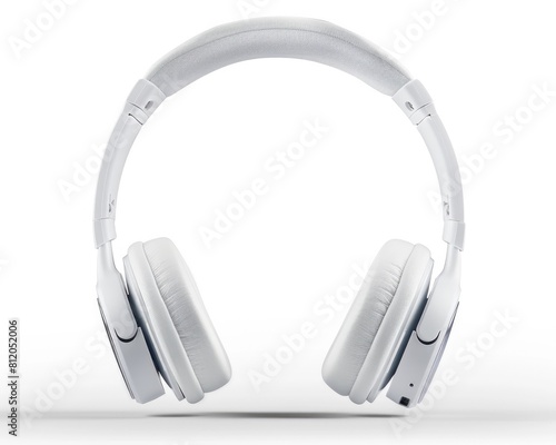 Bluetooth Headphone. Single White Wireless Earphones for Modern Music Experience