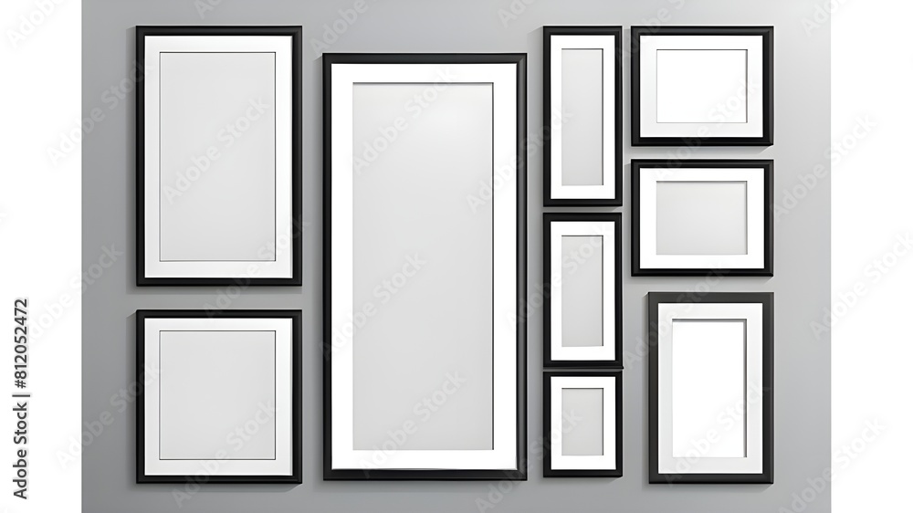 Sets of Blank Mock Up frames in Hall Sets of Blank Mock Up frames in Hall