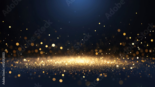 Psd black background abstract glitter lights gold and black bokeh background black texture dark