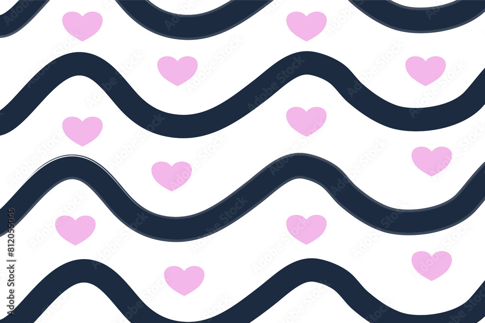 pink heart pattern animated waves pink heart pattern animated waves