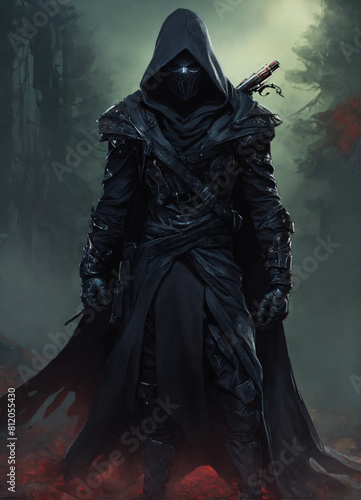 A wraith wearing a black hoodie