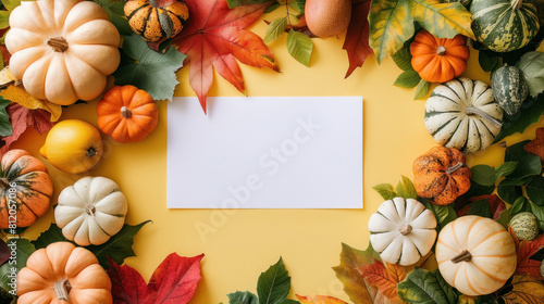 a paper note yellow background for day Halloween with copy space