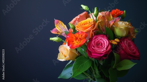 Flower bouquet, celebration, gift, romance, vibrant, happiness, special occasion, love. --ar 16:9 --v 6 Job ID: 73a0c904-5507-4ee9-893f-0c52e81d389a photo