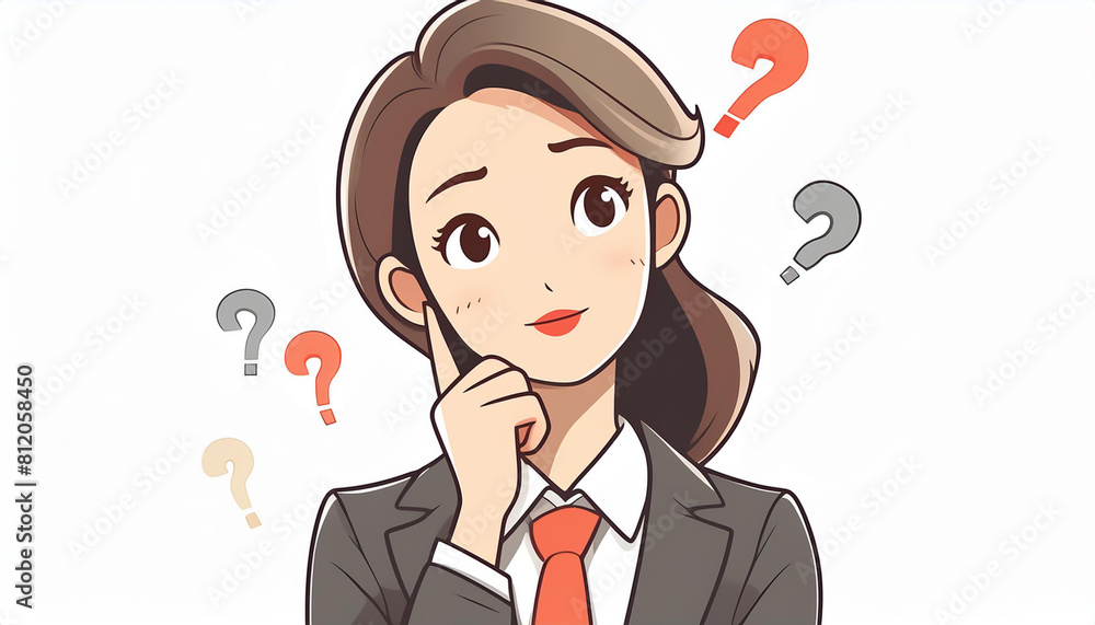 ビジネスイメージ 疑問・悩む・なぜなぜ ビジネスイメージ 疑問・悩む・なぜなぜ