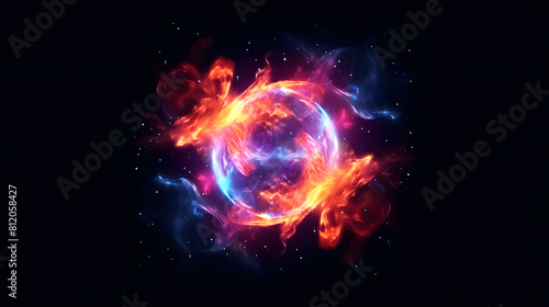 Nebula icon space 3d