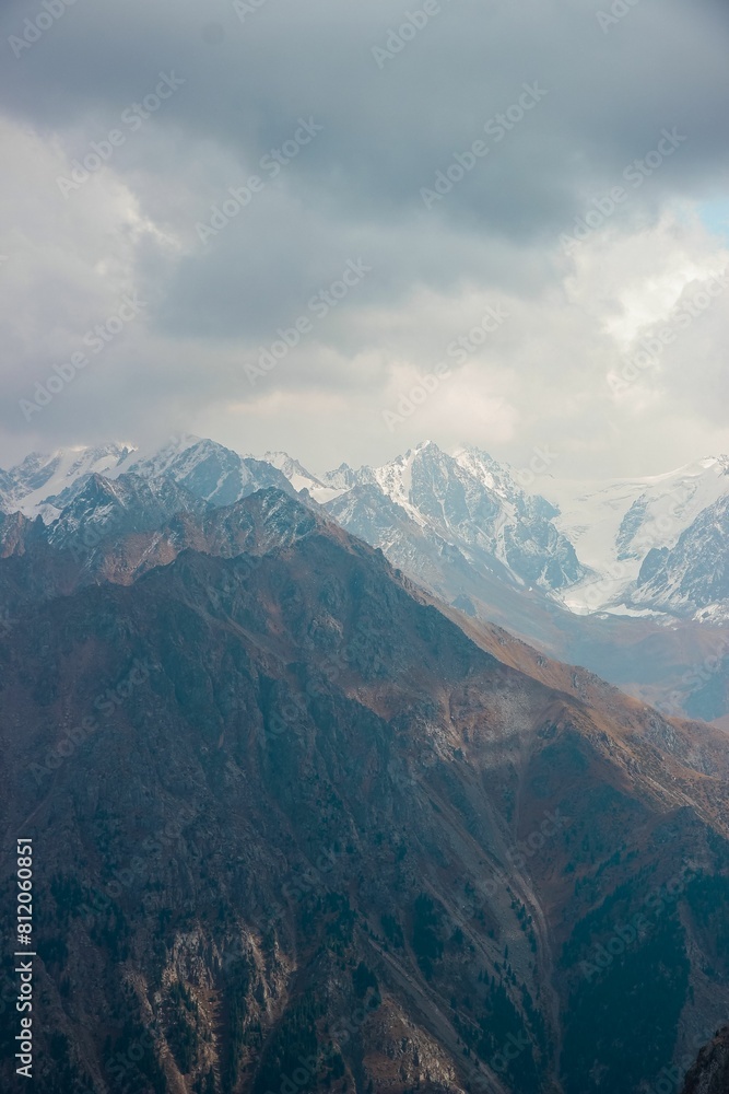 clouds over the mountain furmanov peak almaty clouds over the mountain furmanov peak almaty