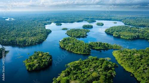 Journey to the heart of the Amazon rainforest in Brazil, the world's largest tropical rainforest, teeming with biodiversity and natural wonders.