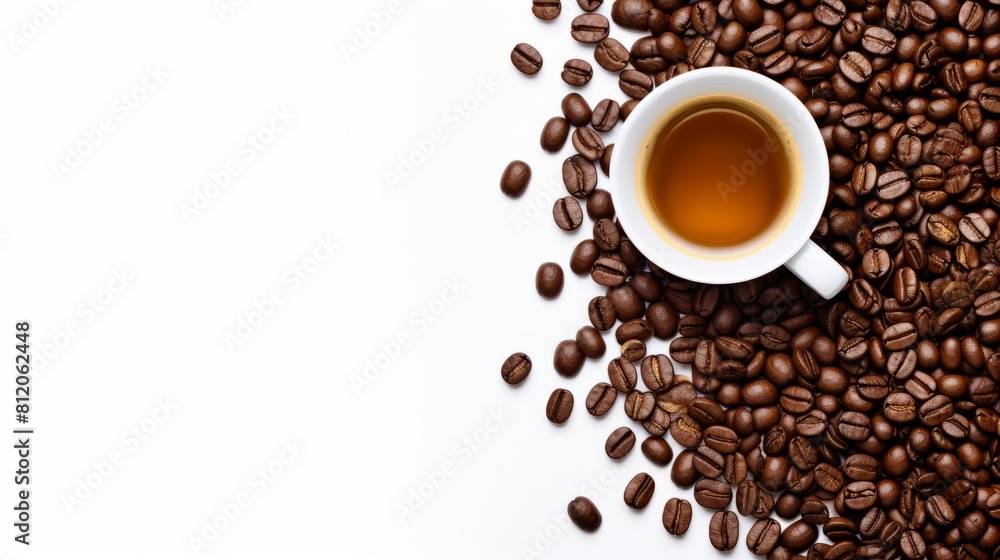 coffee beans isolated on white background coffee beans isolated on white background