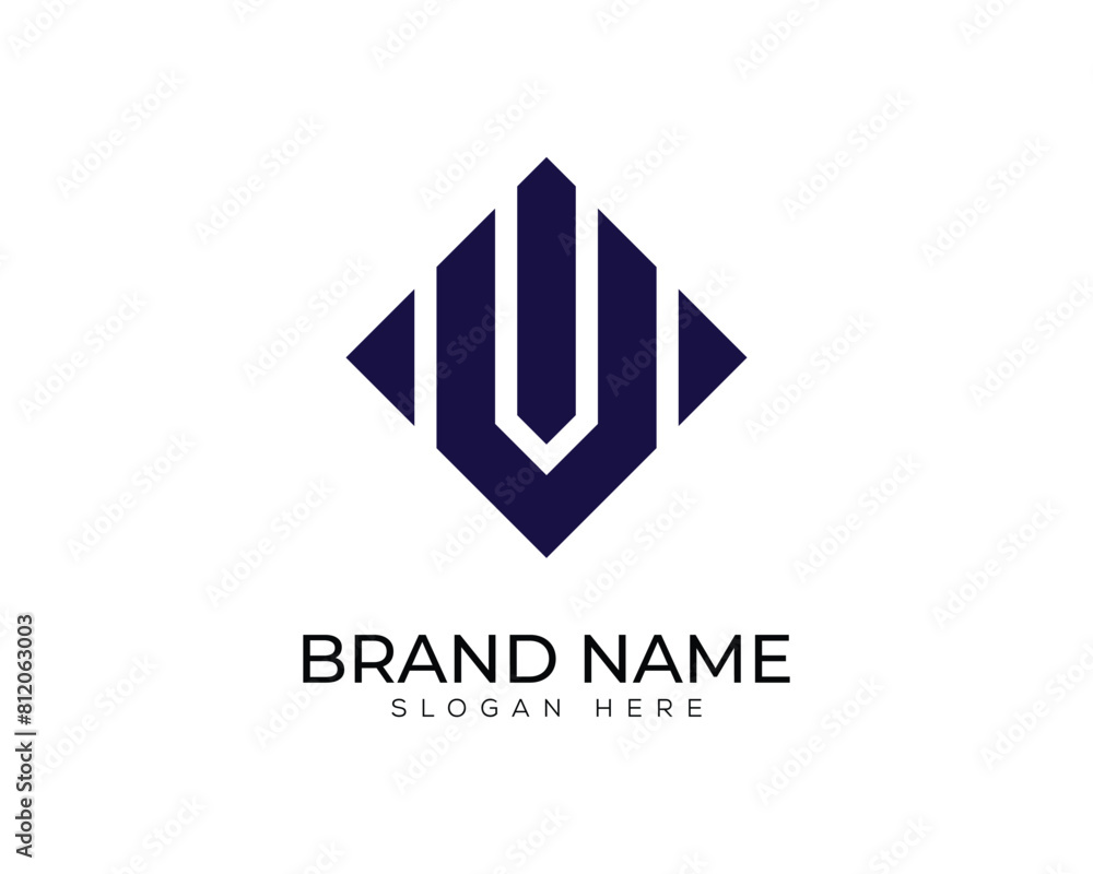 Abstract business letter u logo template design vector illustrator Abstract business letter u logo template design vector illustrator