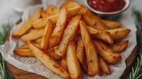 Potatoes salty french fries