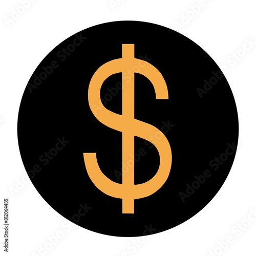 US Dollar symbol Icons illustration