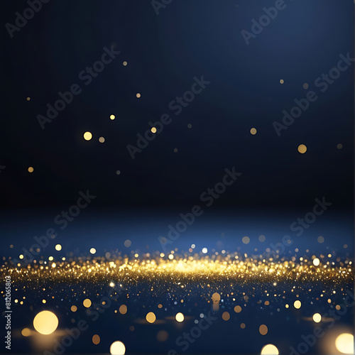 Psd black background abstract glitter lights gold and black bokeh background black texture dark
