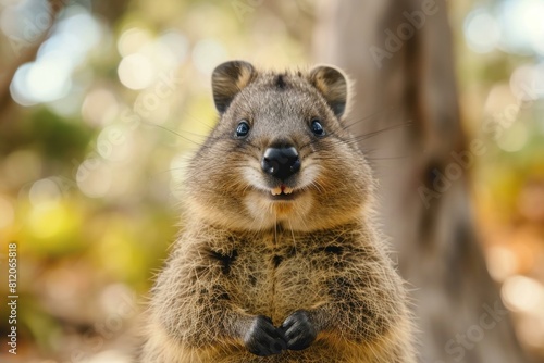 Wallpaper Mural A friendly quokka with a natural smile in a forest setting Torontodigital.ca