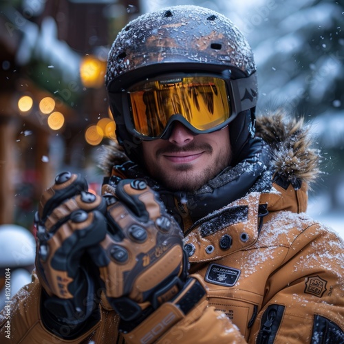 portrait of a snowboarder