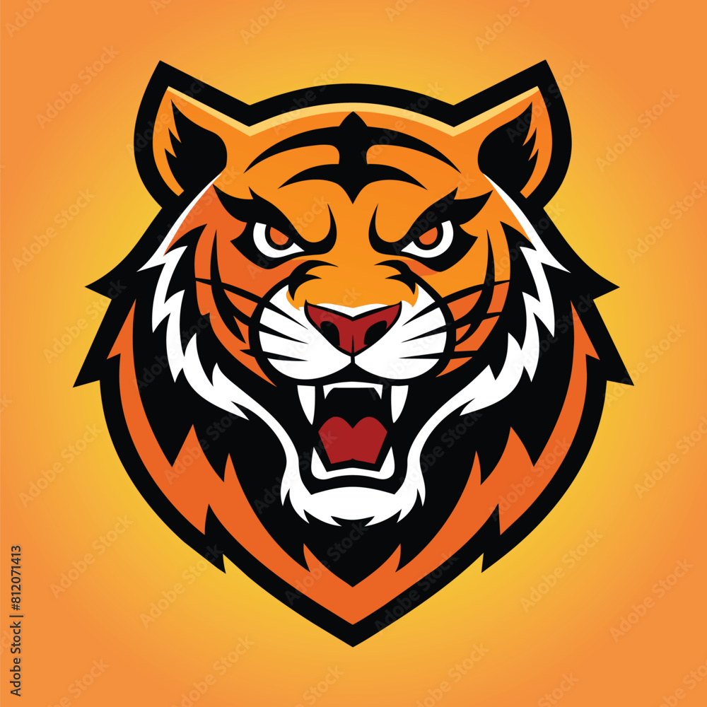 Tiger mascot logo design tiger vector illustration Tiger mascot logo design tiger vector illustration