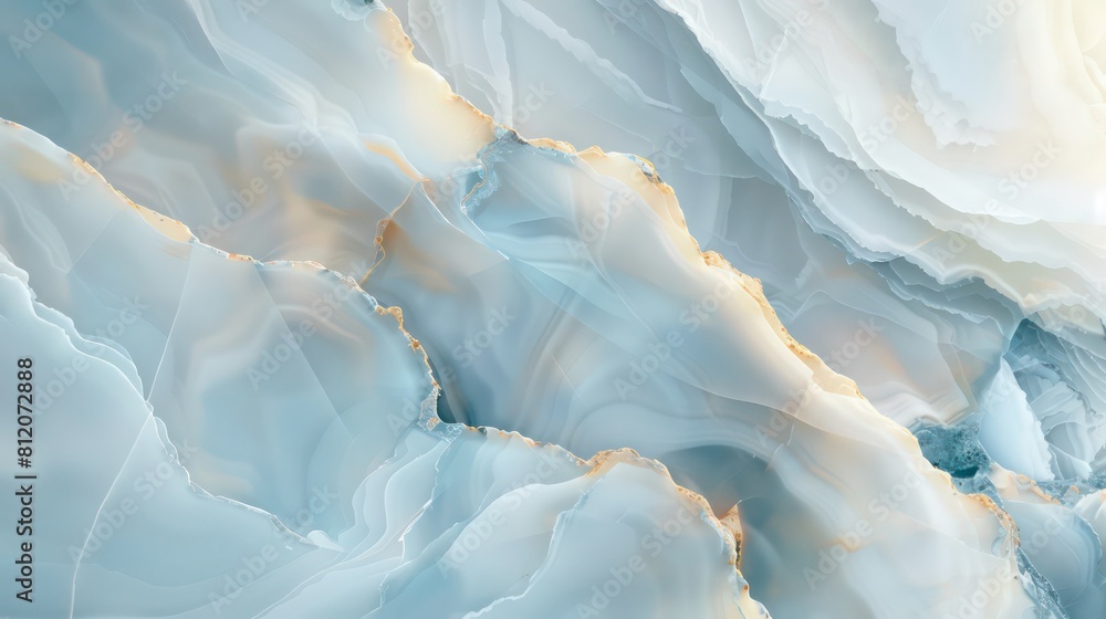 Naklejka premium Subtle soft white and blue onyx gemstone texture