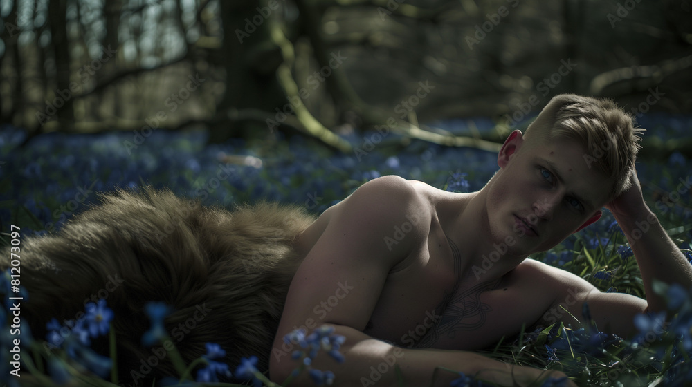 Naklejka premium Celtic Barbarian