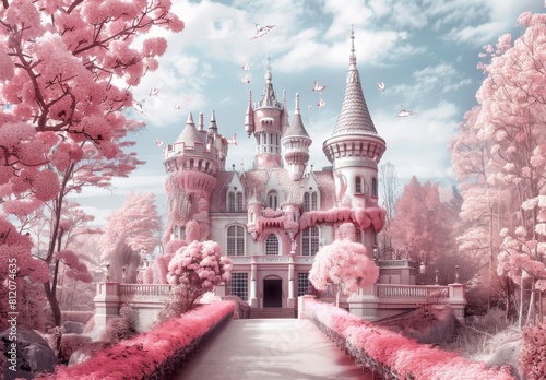 Charming pink castle fit for a princess