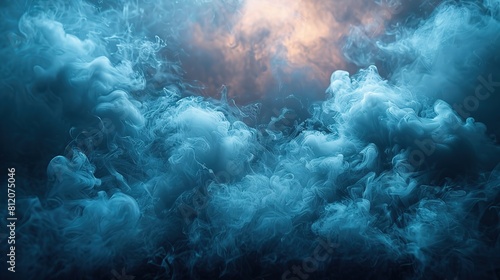 Wallpaper Mural blue smoky studio background Torontodigital.ca