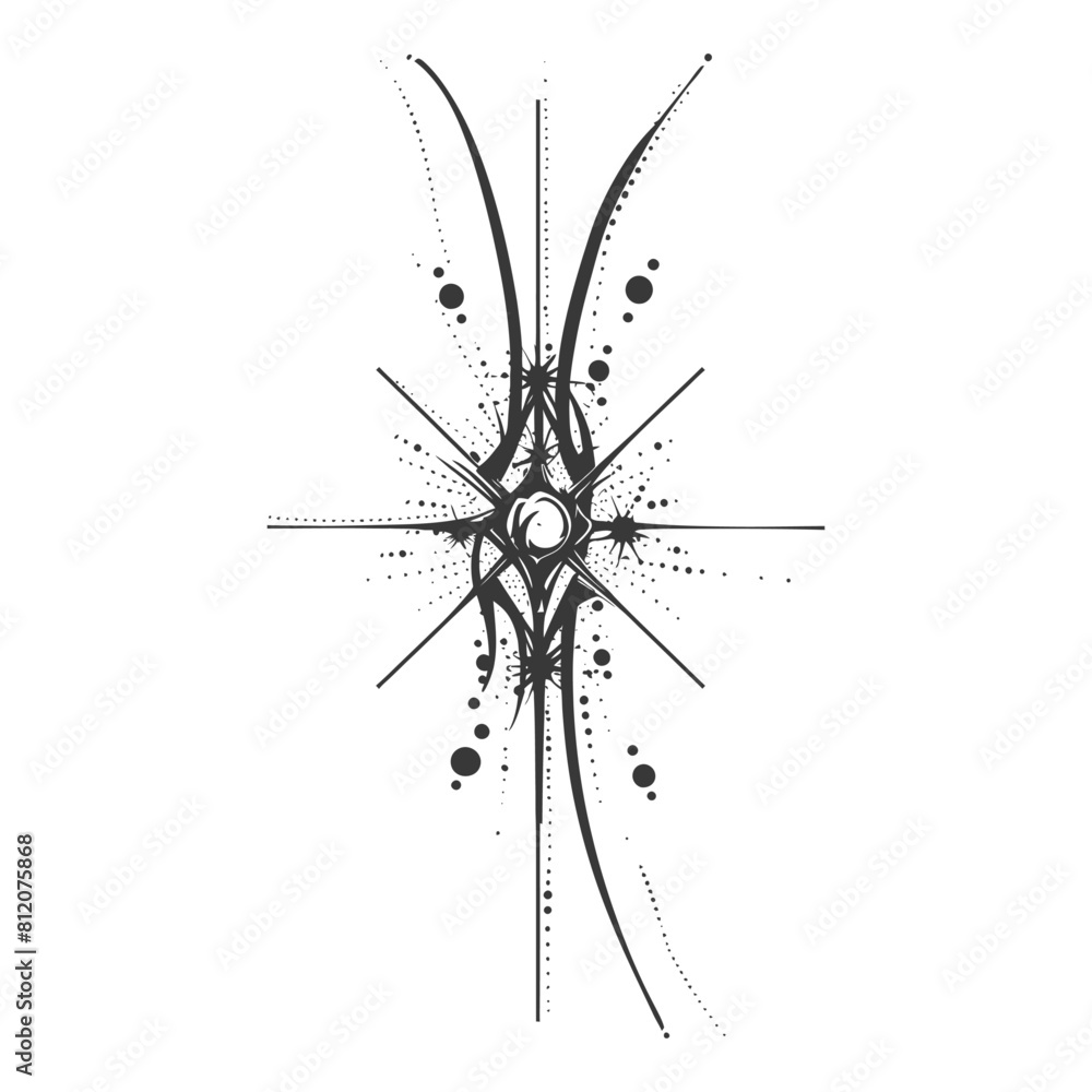 Line Dot Design black color only Line Dot Design black color only