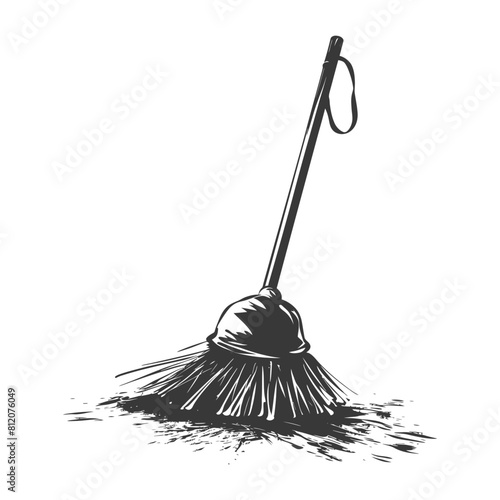 Silhouette broom cleaning tool black color only