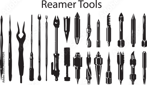 Silhouette Reamer Tools Vector illustration photo