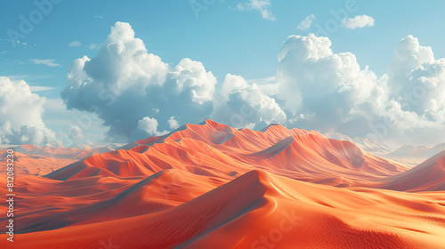 Sculpt a vivid mental landscape envisioning a vast desert viewed from the proper perspective Generative Ai 