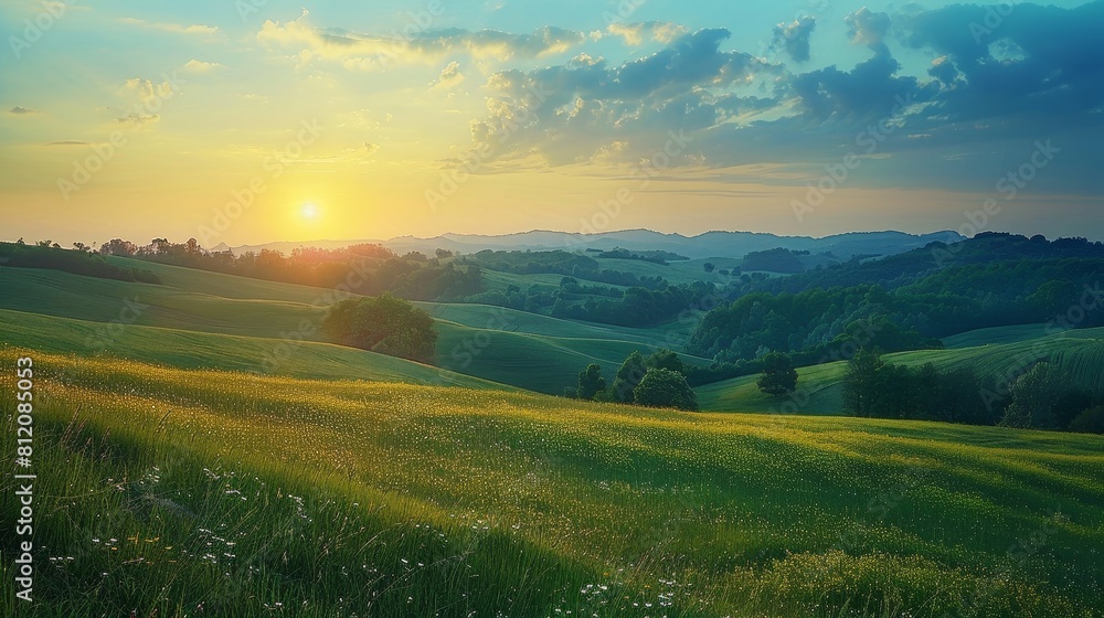 Countryside Rural Landscape: A neon photo showcasing the beauty of a rural landscape Countryside Rural Landscape: A neon photo showcasing the beauty of a rural landscape
