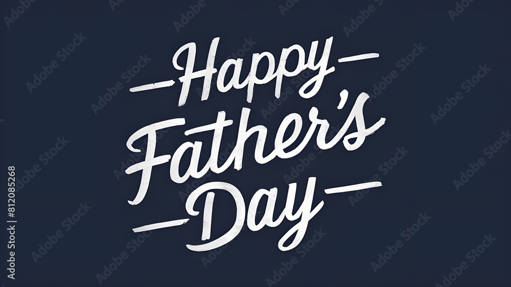 Elegant Father's Day Lettering Design Elegant Father's Day Lettering Design