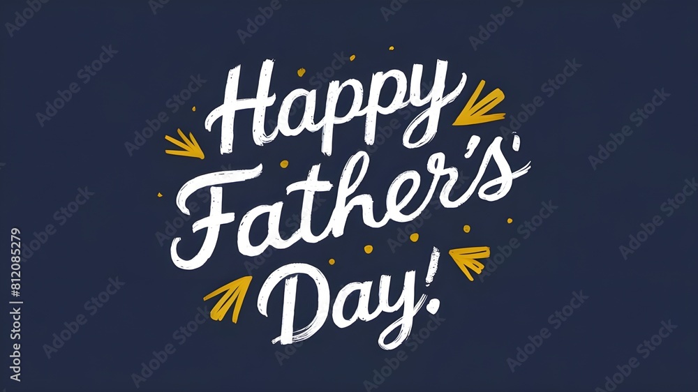 Obraz premium Elegant Father's Day Lettering Design