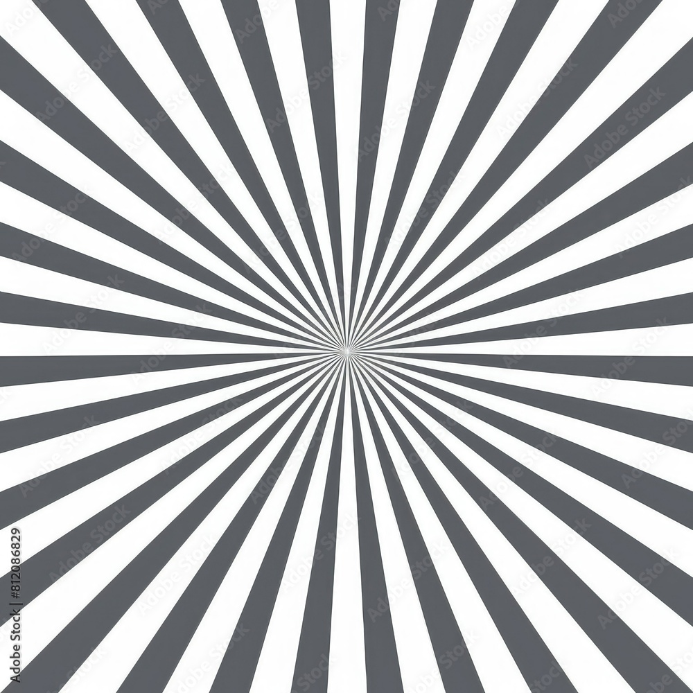 Obraz premium A grey and white sunburst pattern on a white background.