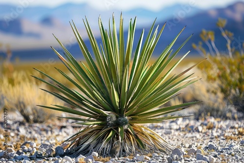 Majestic Mojave Yucca - A Stunning Desert Plant of California photo