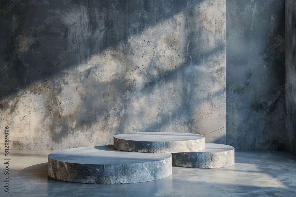 Concrete Bench in Front of Concrete Wall Concrete Bench in Front of Concrete Wall