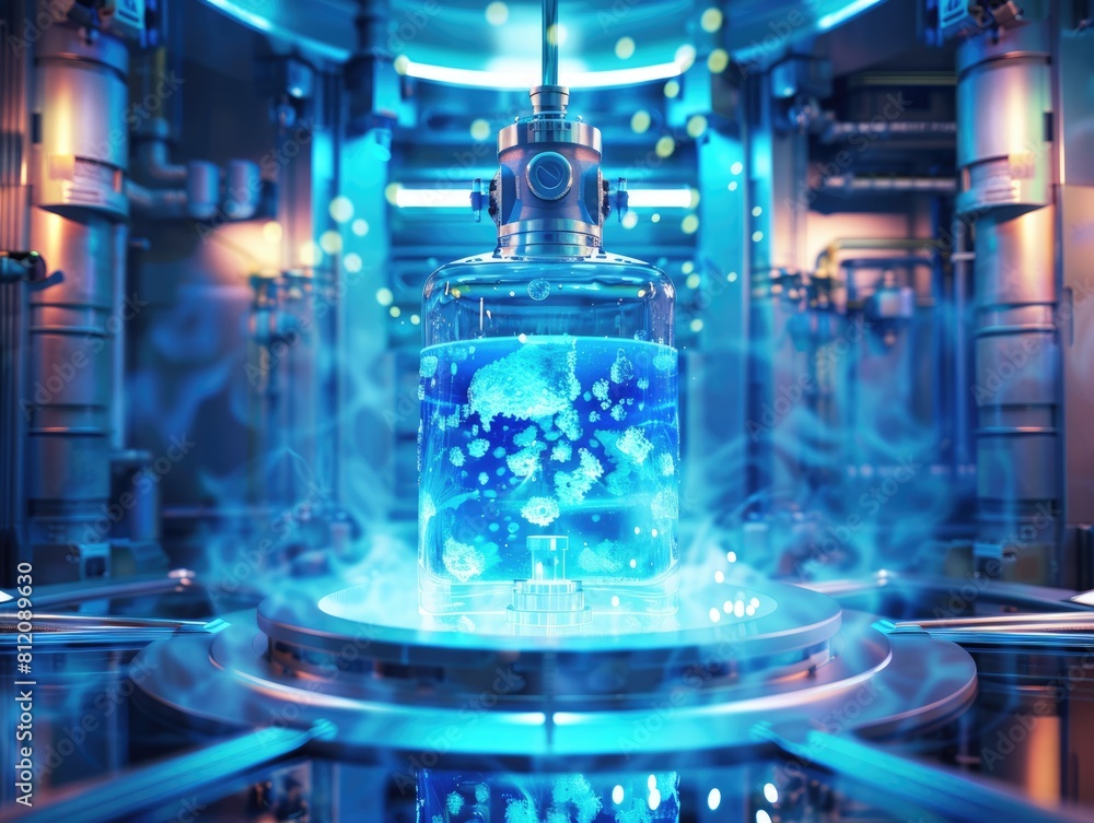 Boiling Water Reactor Background. BWR Acronym in Atom-Shape and Abstract Cooling Element Boiling Water Reactor Background. BWR Acronym in Atom-Shape and Abstract Cooling Element