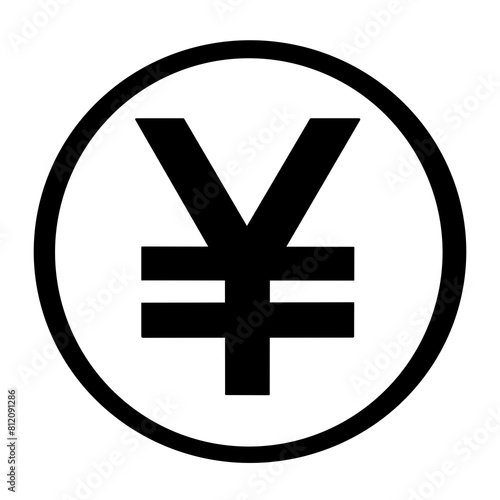 Japanese yen symbol Icons illustration