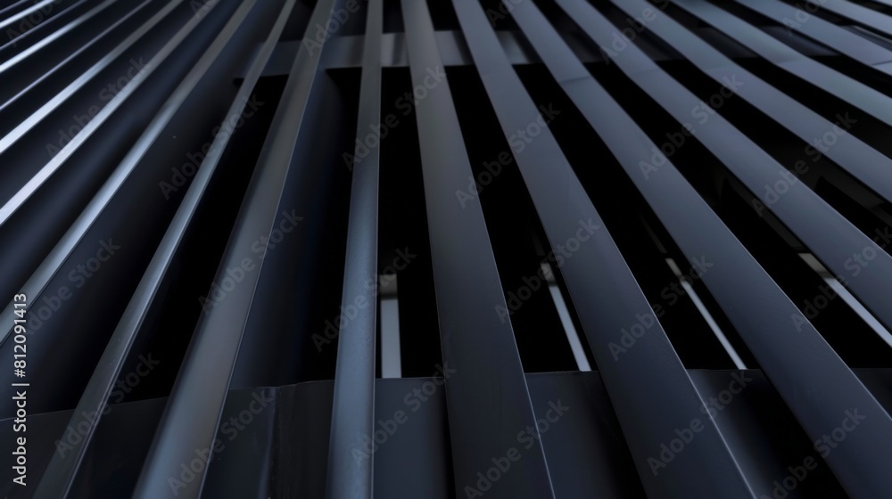 Close up view of architectural vertical lines on a building Close up view of architectural vertical lines on a building