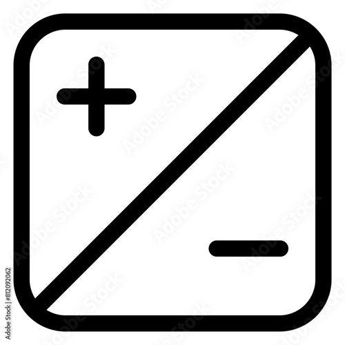 exposure line icon isolated on white background