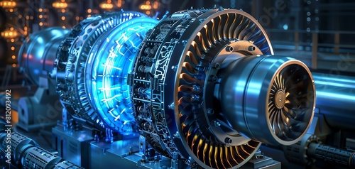 A turbo generator, Fusion power