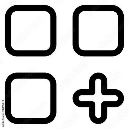 menu line icon isolated on white background