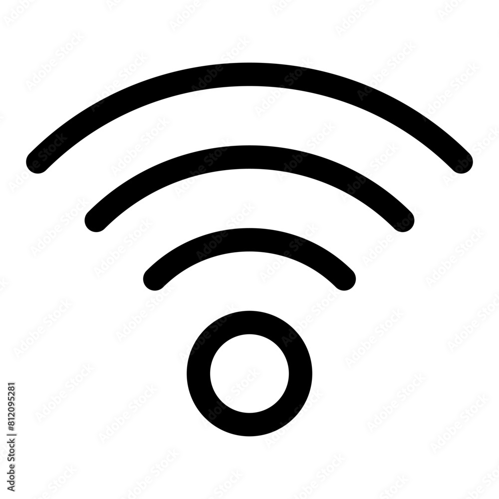 wifi line icon isolated on white background wifi line icon isolated on white background