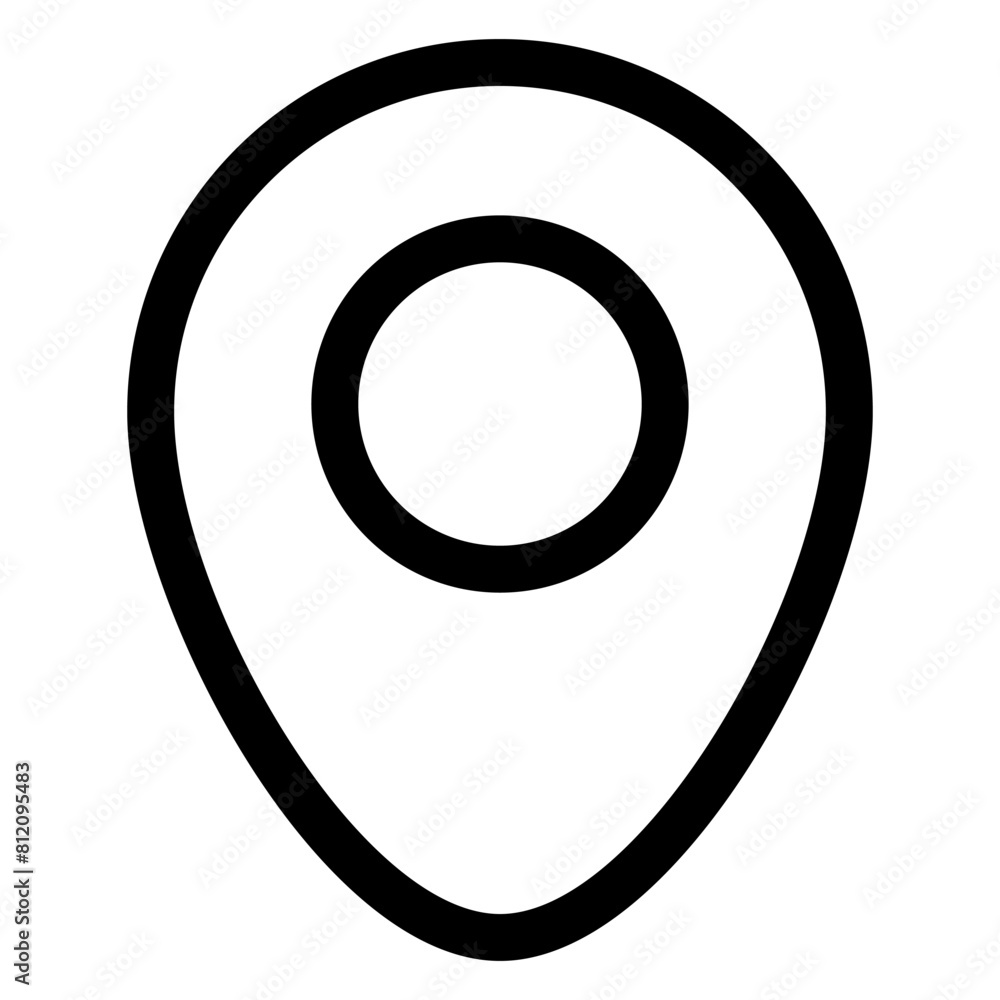 map line icon isolated on white background map line icon isolated on white background