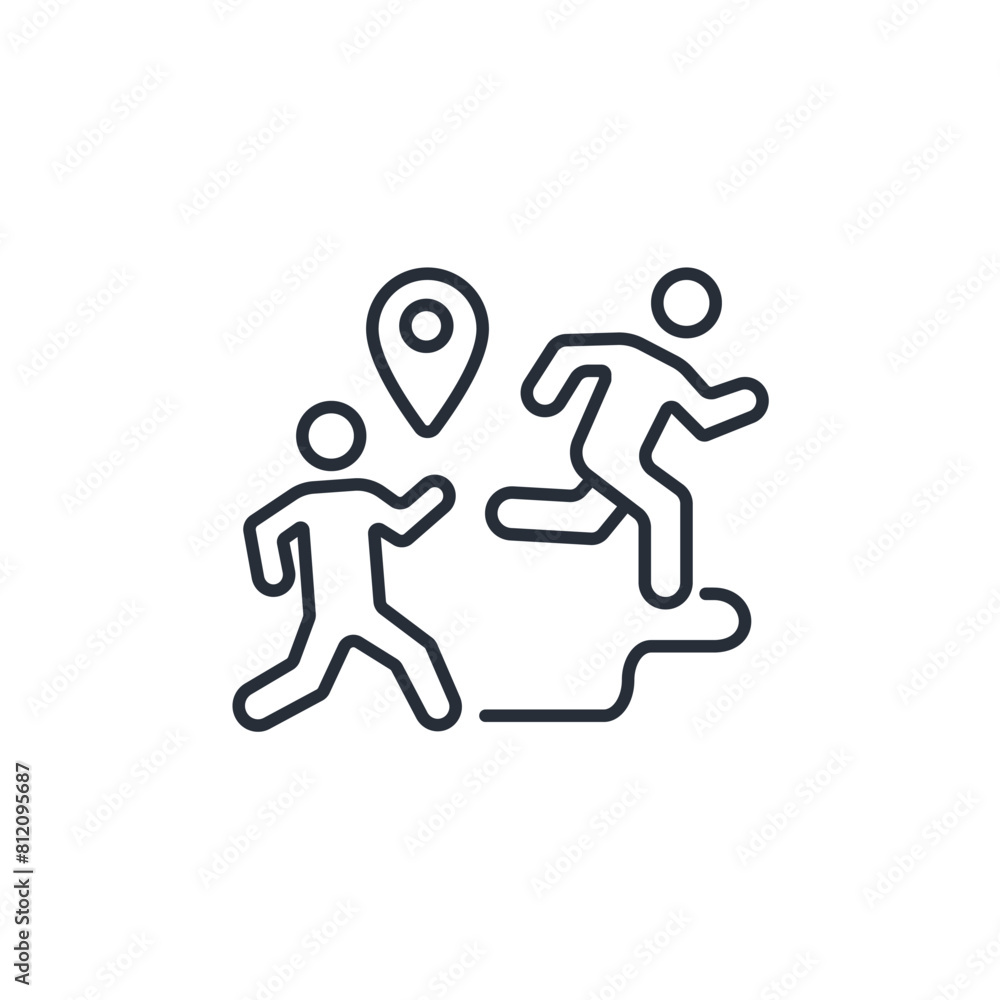 distance icon. vector.Editable stroke.linear style sign for use web design,logo.Symbol illustration. distance icon. vector.Editable stroke.linear style sign for use web design,logo.Symbol illustration.